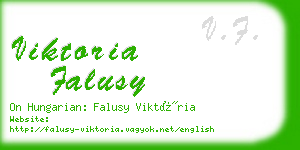 viktoria falusy business card